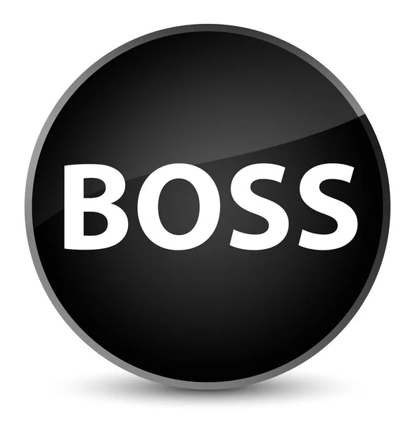 Boss elegant black round button