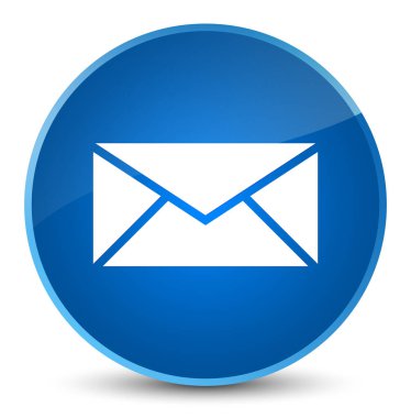 E-posta kutsal kişilerin resmi zarif mavi yuvarlak düğme