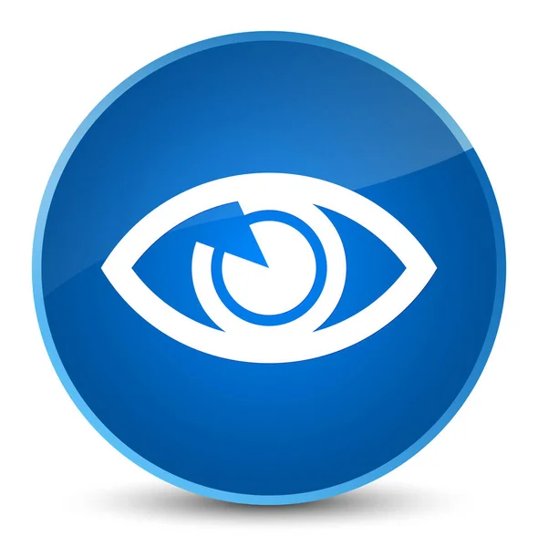 Значок очей елегантна синя кругла кнопка — стокове фото