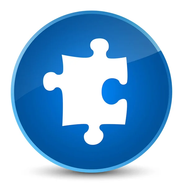 Puzzle ikon elegáns kék kerek gomb — Stock Fotó