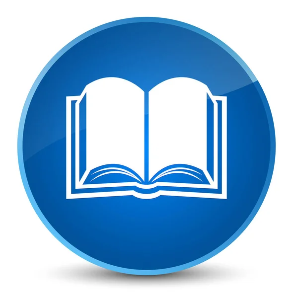 Book icon elegant blue round button