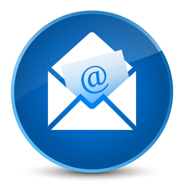 Newsletter ícone de e-mail elegante botão redondo azul — Fotografia de Stock