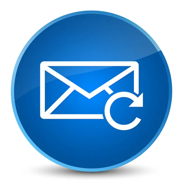Obnovit ikonu elegantní modré kulaté tlačítko e-mail — Stock fotografie