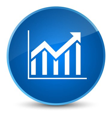 İstatistik kutsal kişilerin resmi zarif mavi yuvarlak düğme