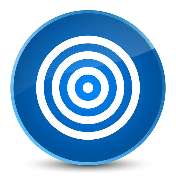 Objetivo icono elegante botón redondo azul —  Fotos de Stock