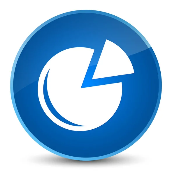 Graf ikony elegantní modré kulaté tlačítko — Stock fotografie