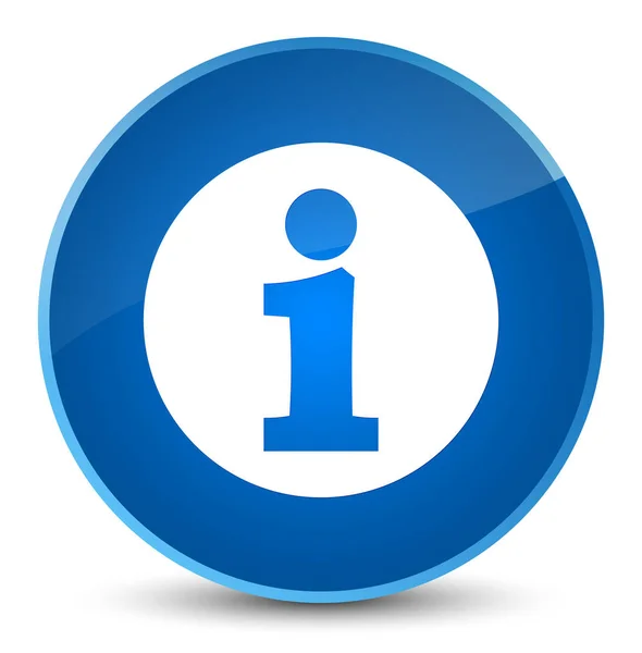 Info elegante blauwe ronde knoop van het pictogram — Stockfoto