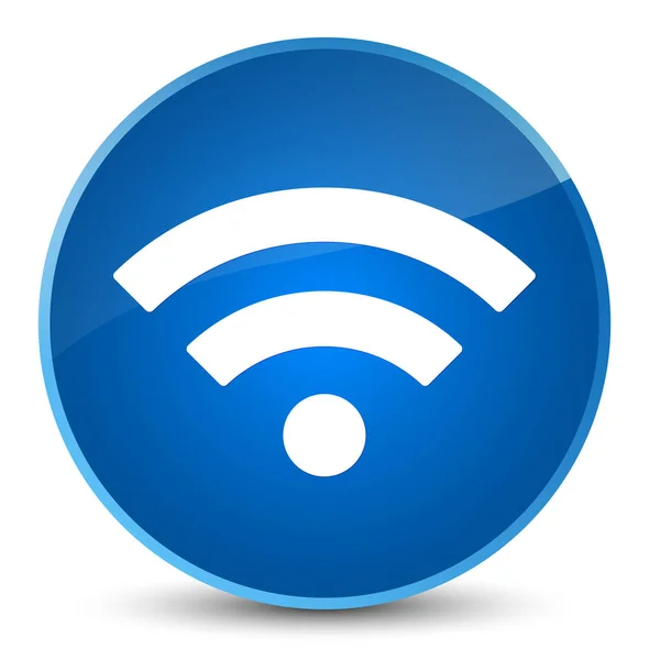 Wifi icon elegant blue round button