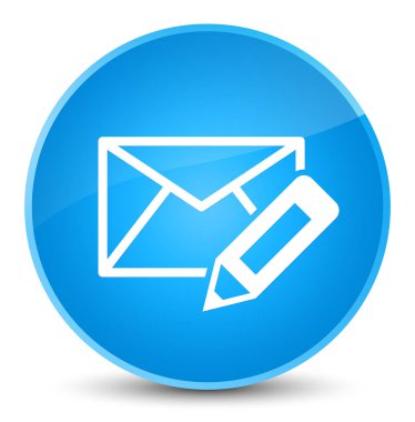 E-posta simgesi zarif mavi düğme mavi Düzenle