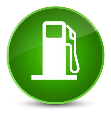 Yakıt dağıtıcı kutsal kişilerin resmi zarif yeşil yuvarlak düğme