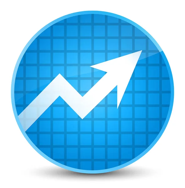 Zakelijke grafiek pictogram elegante cyaan blauw ronde knop — Stockfoto