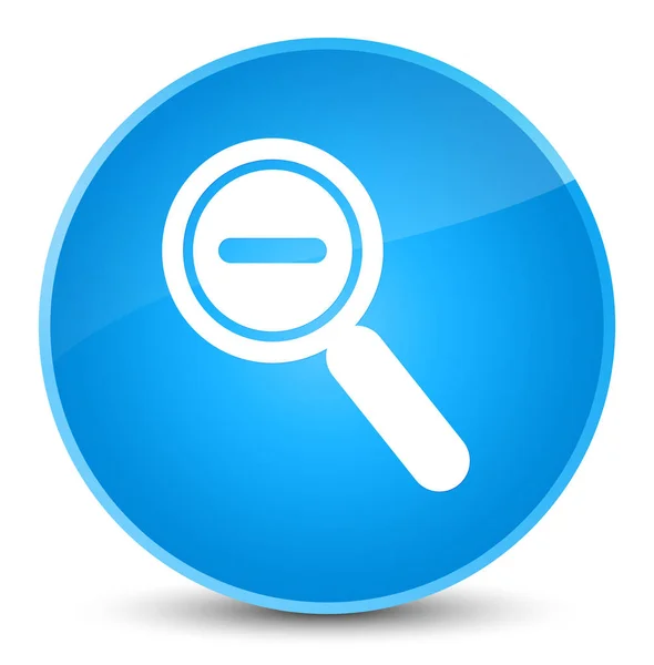 Zoom out icon elegant cyan blue round button — Stock Photo, Image