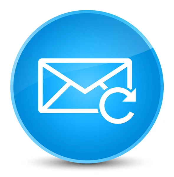 Refresh email icon elegant cyan blue round button