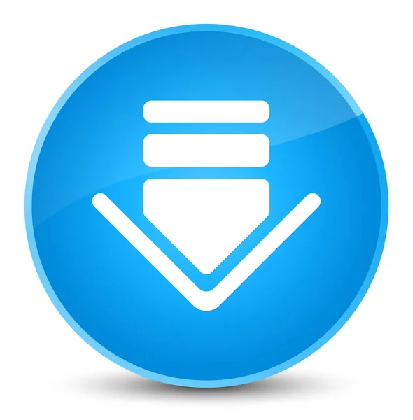 Descargar icono elegante botón redondo azul cian —  Fotos de Stock