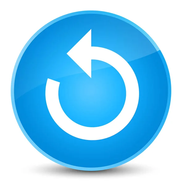 Atualizar ícone de seta elegante botão redondo azul ciano — Fotografia de Stock