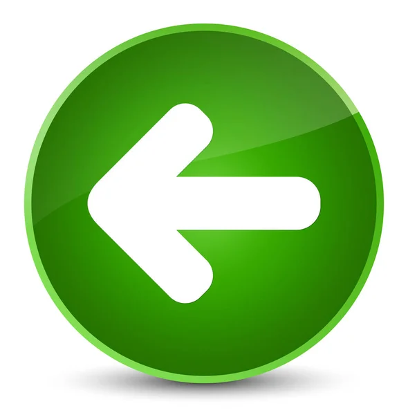 Back arrow icon elegant green round button