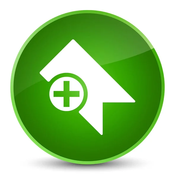 Zakładkę ikona elegancki zielony okrągły przycisk — Zdjęcie stockowe