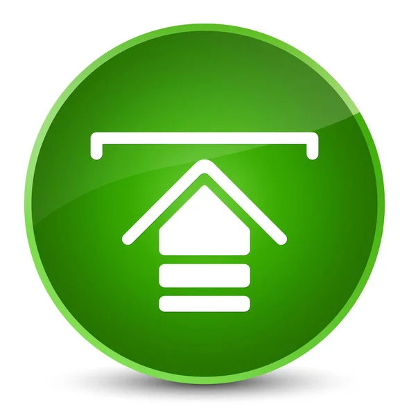 Upload icon elegant green round button — Stock Photo, Image
