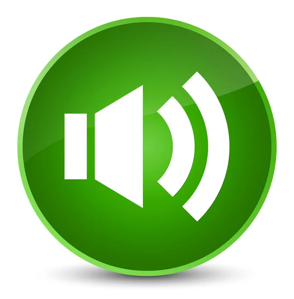 볼륨 아이콘 우아한 녹색 라운드 버튼 — 스톡 사진