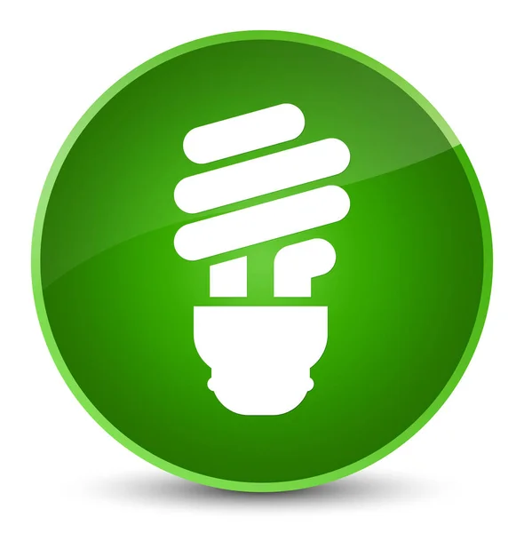 Bulb icon elegant green round button — Stock Photo, Image