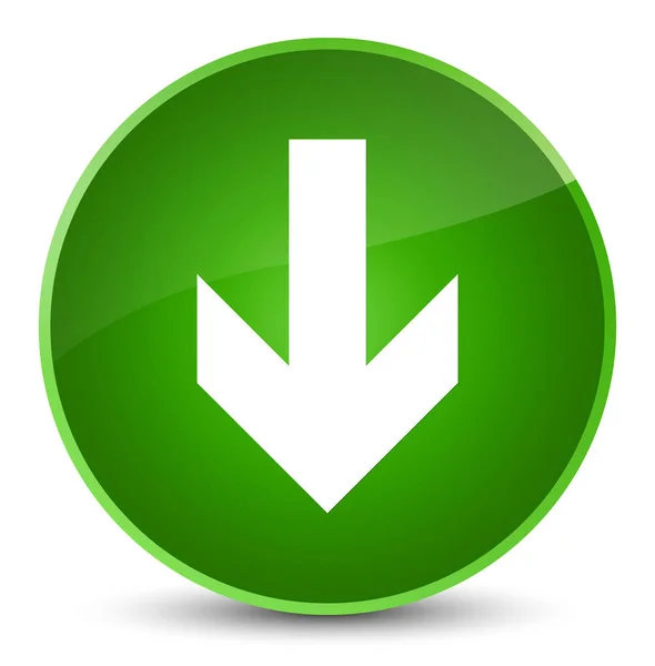 下载箭头图标优雅绿色圆形按钮 — 图库照片