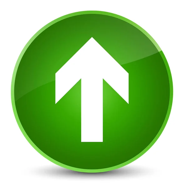Töltsd fel nyíl ikon elegáns zöld kerek gomb — Stock Fotó