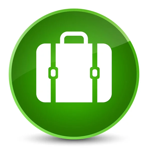 Saco ícone elegante botão redondo verde — Fotografia de Stock