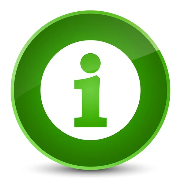 Info elegante groene ronde knoop van het pictogram — Stockfoto