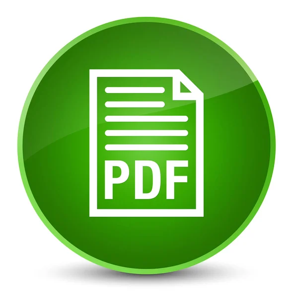 Document PDF icône élégant bouton rond vert — Photo