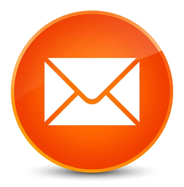 Ícone de e-mail elegante laranja botão redondo — Fotografia de Stock
