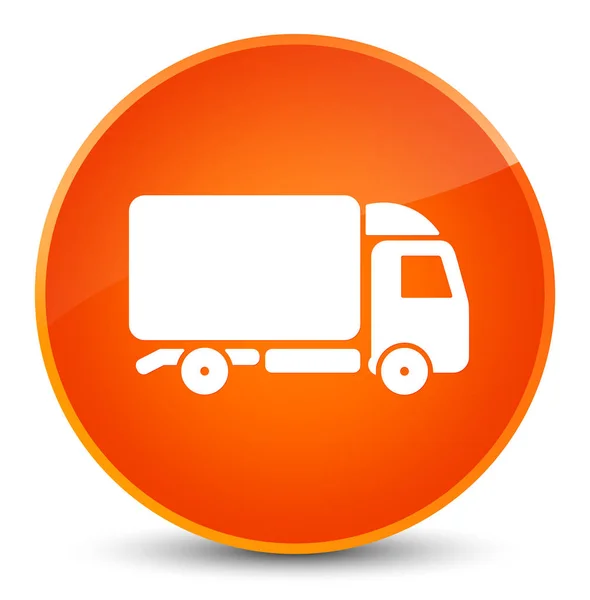 Vrachtwagen elegante oranje ronde knoop van het pictogram — Stockfoto