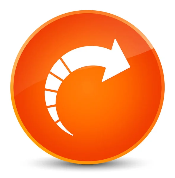 Próximo ícone de seta elegante laranja botão redondo — Fotografia de Stock
