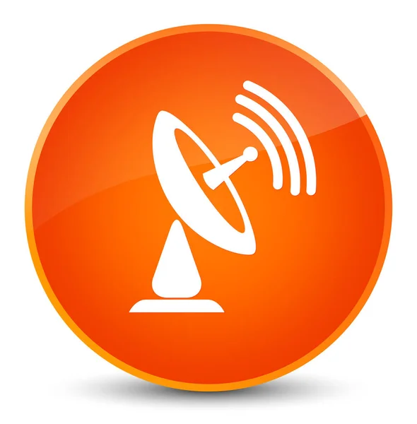 Satellite dish icon elegant orange round button — Stock Photo, Image