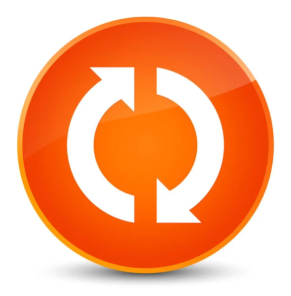 업데이트 아이콘 우아한 오렌지 라운드 버튼 — 스톡 사진