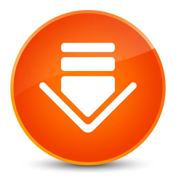 Download icon elegant orange round button — Stock Photo, Image