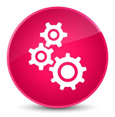 Gears'ın kutsal kişilerin resmi zarif pembe yuvarlak düğme