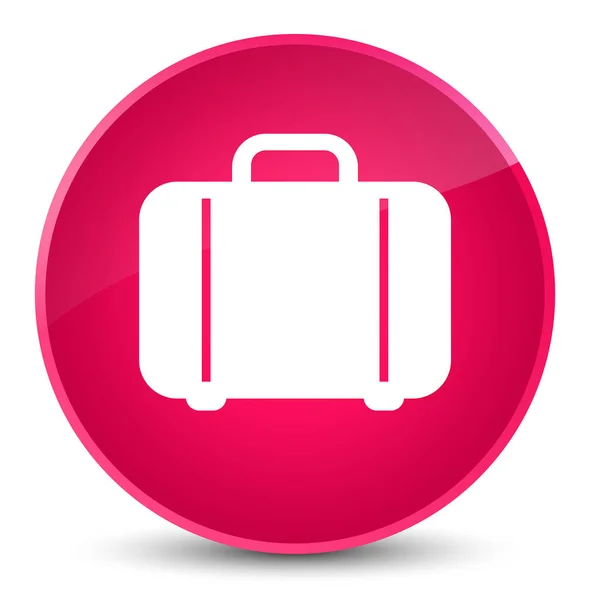 Tasche Symbol eleganten rosa runden Knopf — Stockfoto