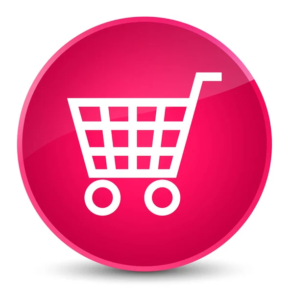 Ícone de comércio eletrônico elegante botão redondo rosa — Fotografia de Stock