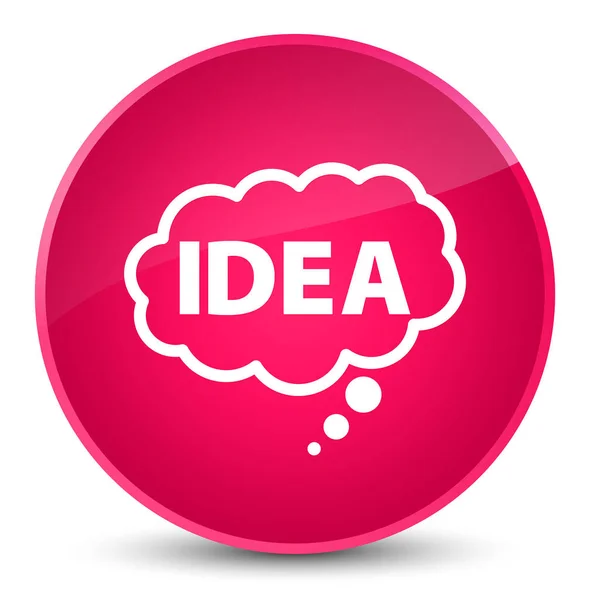 Idea bubble icon elegant pink round button — Stock Photo, Image