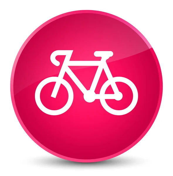 Fiets pictogram elegante roze ronde knop — Stockfoto