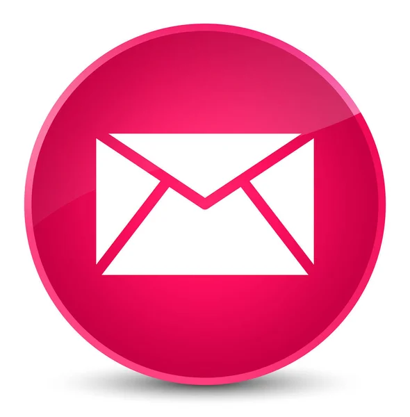 Email icona elegante pulsante rotondo rosa — Foto Stock