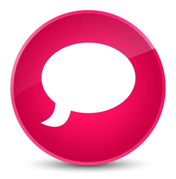 Konverzaci ikona elegantní růžové kulaté tlačítko — Stock fotografie