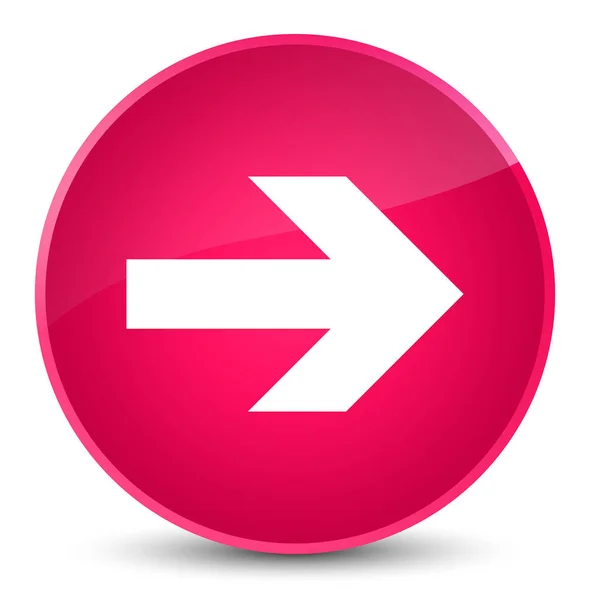 下箭头图标优雅粉色圆形按钮 — 图库照片