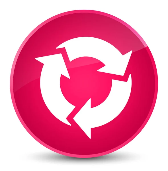 Ikona elegancki różowy okrągły przycisk Odśwież — Zdjęcie stockowe
