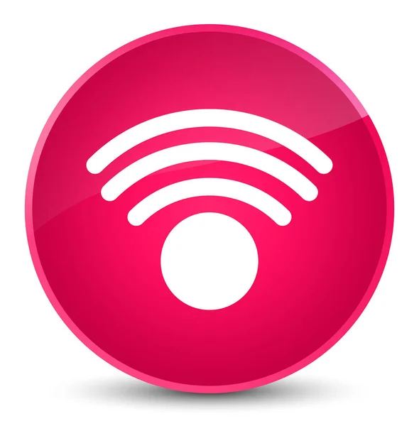 Wifi icon elegant pink round button