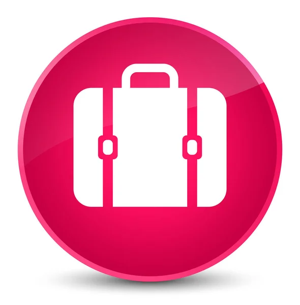 Τσάντα κομψή ροζ στρογγυλό κουμπί εικονίδιο — Φωτογραφία Αρχείου