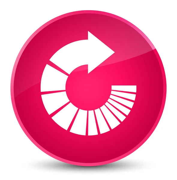 Pfeil-Symbol drehen elegante rosa runde Taste — Stockfoto