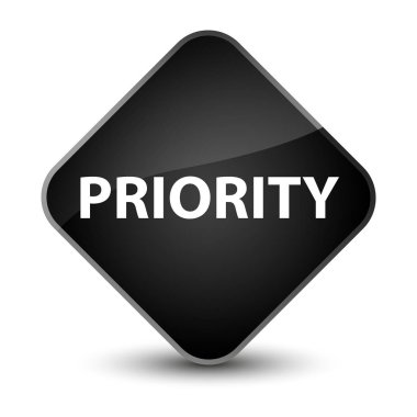 Öncelik zarif siyah elmas düğmesini