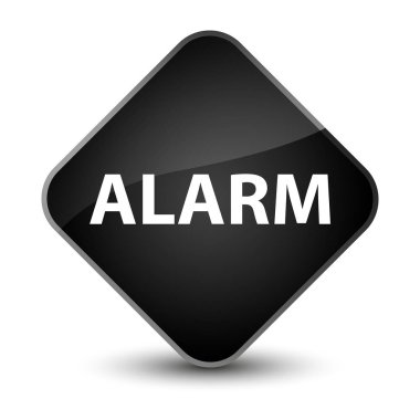 Alarm zarif siyah elmas düğmesi