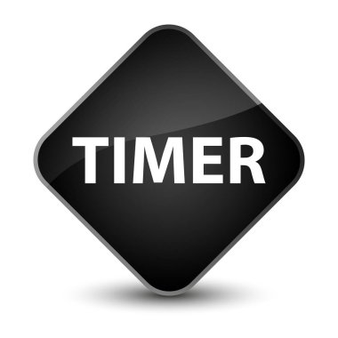 Zamanlayıcı zarif siyah elmas düğmesi